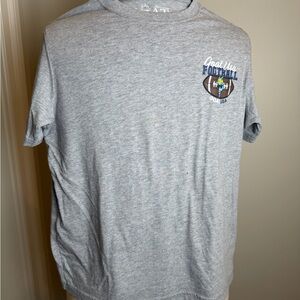 Boys Large GOAT USA Gray Short-Sleeve Football Graphic Tee - Kids